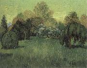 Vincent Van Gogh The Poet-s Garden oil painting reproduction